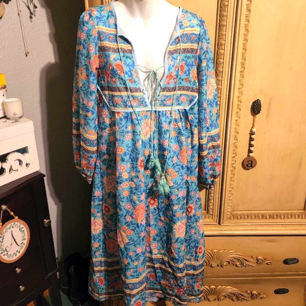 Boho maxi floral dress amazon